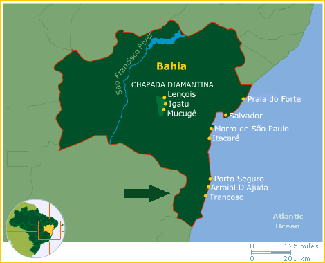 touristic Map of Bahia